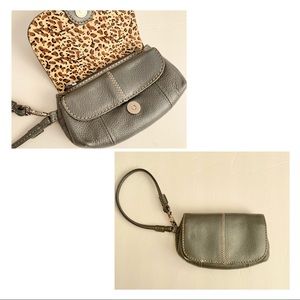 ILI New York genuine leather wristlet wallet